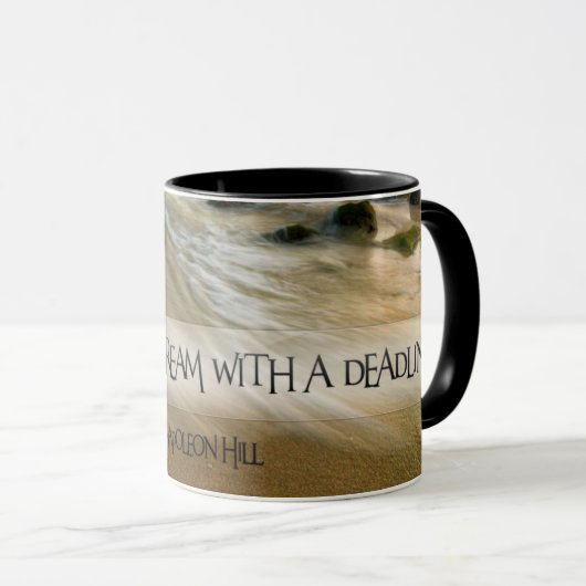 Een doel is een droom mok (Voorkant rechts)