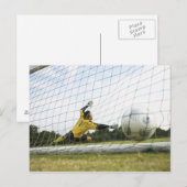 Een doel scoren briefkaart (Voorkant / Achterkant)