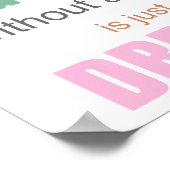 Een doel zonder plan is slechts een droombeeld POS Poster (Hoek)