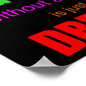 Een doel zonder plan is slechts een droombeeld-POS Poster (Hoek)