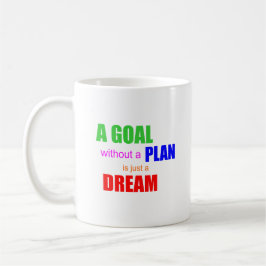 Een doel zonder plan is slechts een Mok voor een d