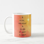 Een doel zonder plan is slechts een waanzinnige Mo Koffiemok (Links)