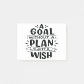 Een doel zonder plan is slechts een wens post-it® notes (Voorkant)