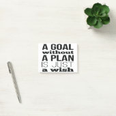 Een doel zonder plan is slechts een wens post-it® notes (Kantoor)