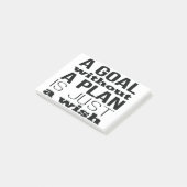 Een doel zonder plan is slechts een wens post-it® notes (Schuin)