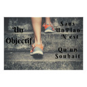 "Eén doelstelling" Weergave Weergave Positieve cit Perfect Poster (Voorkant)