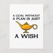 Een doelstelling zonder plan briefkaart (Voorkant)