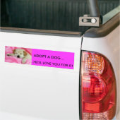 EEN DOG-BUMPERSTICKER VASTSTELLEN BUMPERSTICKER (Op Truck)