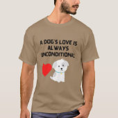 EEN DOG IS ALTIJD ONVOORWAARDELIJK T-shirt (Voorkant)