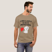 EEN DOG IS ALTIJD ONVOORWAARDELIJK T-shirt (Voorkant volledig)