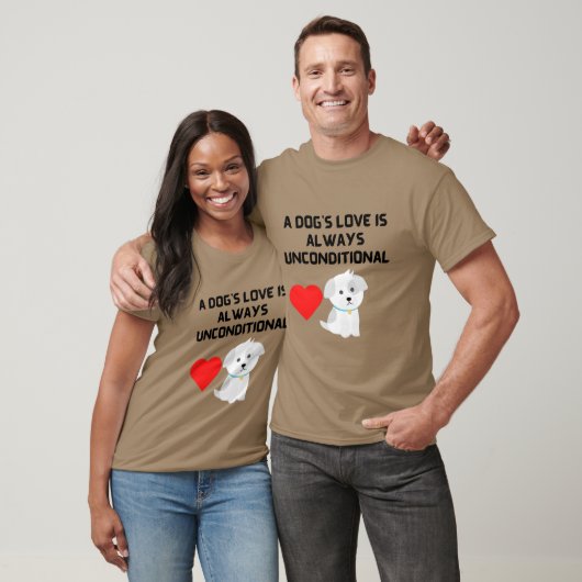 EEN DOG IS ALTIJD ONVOORWAARDELIJK T-shirt (Unisex)