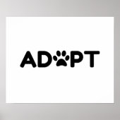 EEN DOG PAW AANNEMEN POSTER (Voorkant)