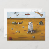 Een Dogs Dream Briefkaart (Voorkant / Achterkant)