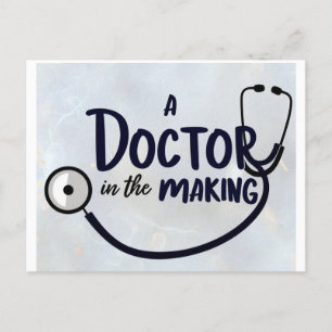 Een dokter in de dop briefkaart