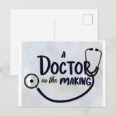 Een dokter in de dop briefkaart (Voorkant / Achterkant)