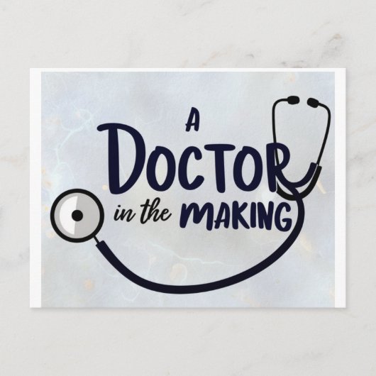 Een dokter in de dop briefkaart (Voorkant)
