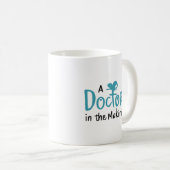 Een dokter in de dop koffiemok (Voorkant rechts)
