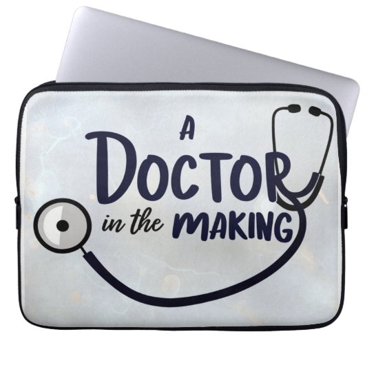 Een dokter in de dop laptop sleeve (Voorkant)