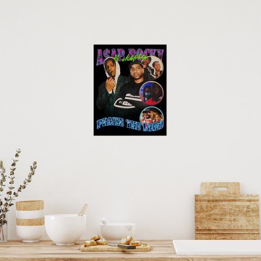 Een dollar-AP-rotsblok, een dollar-AP-rotsblok, br Poster (Keuken)