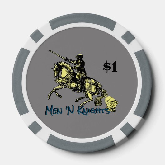 Eén dollar (logo) poker chips (Achterkant)