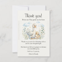 Een dom klein ganzenkuiken loopt los Baby Shower
