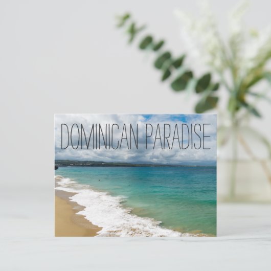 Een Dominicaans paradijs Briefkaart (Staand voorkant)