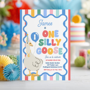 Eén domme gans 1e verjaardagsfeest lente verjaarda kaart