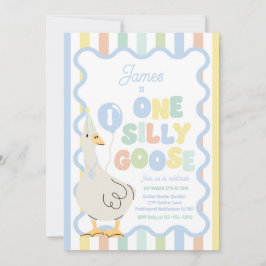 Eén domme gans 1e verjaardagsfeest Lente verjaarda Kaart