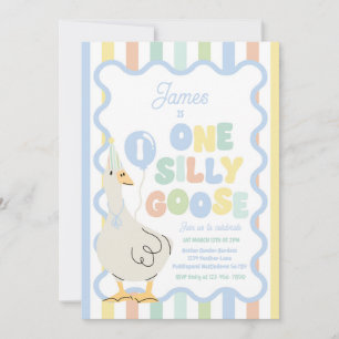 Eén domme gans 1e verjaardagsfeest Lente verjaarda Kaart