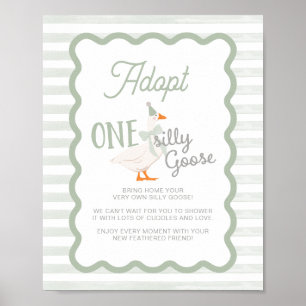 Een domme gans-adoptiebord poster