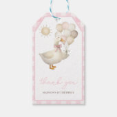 EÉN Domme Gans, Ballonnen Cadeaubijsluiters Cadeaulabel (Voorkant)