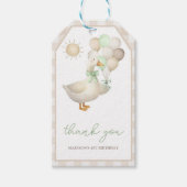 EEN Domme Gans, Ballonnen Cadeaulabel (Voorkant)