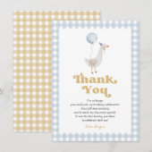 Eén domme gans bedankkaart kaart (Voorkant / Achterkant)