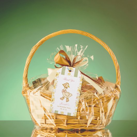 Eén domme gans cadeaubijschrift cadeaulabel