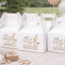 Eén domme gans Favor Doos – Eerste verjaardag Gans