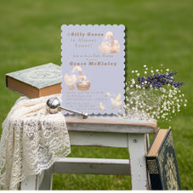 Een domme gans is bijna los Blauwe babyfeestje