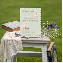 Een domme gans is bijna los groene babyborrel