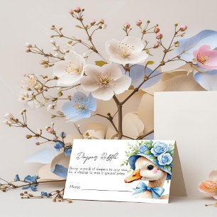 Eén domme gans jongens babyshower Luierspel Kaart