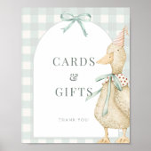 Een Domme Gans Kaarten Cadeaus Tafelblad Bord Post Poster (Voorkant)