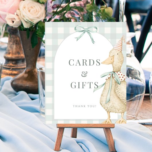 Een Domme Gans Kaarten Cadeaus Tafelblad Bord Post Poster