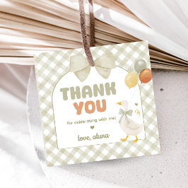 Eén Domme Gans Lente Verjaardag Bedankjes Labels