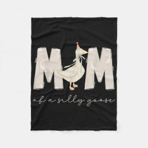 Een Domme Gans Mama 1e Eerste Verjaardag Familie 2 Fleece Deken