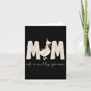 Een domme gans mama 1e eerste verjaardag familie 2 kaart