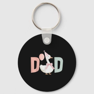 Een Domme Gans Papa 1e Eerste Verjaardag Familie M Sleutelhanger