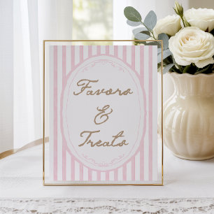 Eén domme gans Roze meisjescadeaus & traktaties Poster