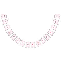 Eén domme gans roze strik meisje 1e verjaardagsfee