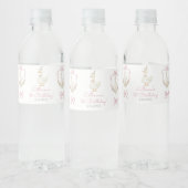 Een domme gans roze verjaardag waterfles etiket (Flessen)