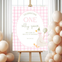 Een domme gans verjaardags welkomstbord perfect poster