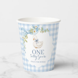 Eén domme gans Vintage Daisy verjaardagsuitnodigin Papieren Bekers