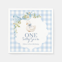 Eén domme gans Vintage Daisy verjaardagsuitnodigin